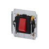 Flush Mounted Inserts Off switch 1-pole for 1 rocker, Neon lamp/Orange 45 A