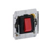 Flush Mounted Inserts Off switch 1-pole for 1 rocker, Neon lamp/Orange 45 A