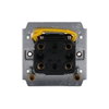 Flush Mounted Inserts Off switch 1-pole for 1 rocker, Neon lamp/Orange 45 A