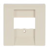 Cover plate TAE, UAE/TAE, USB/VGA/HDMI/loudspeaker/charging 1 gang ivory white - Platform 63