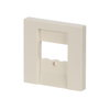 Cover plate TAE, UAE/TAE, USB/VGA/HDMI/loudspeaker/charging 1 gang ivory white - Platform 63