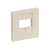 Cover plate TAE, UAE/TAE, USB/VGA/HDMI/loudspeaker/charging 1 gang ivory white - Platform 63