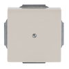 Cover plate for Cable outlet 1-gang with Mounting plate ivory white - Platform 63