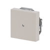 Cover plate for Cable outlet 1-gang with Mounting plate ivory white - Platform 63