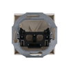 Cover plate for Cable outlet 1-gang with Mounting plate ivory white - Platform 63