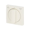 Cover plate with legend Symbol "arrows" for Venetian blind, Turn button ivory white - Platform 63