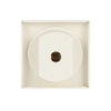 Cover plate with legend Symbol "arrows" for Venetian blind, Turn button ivory white - Platform 63