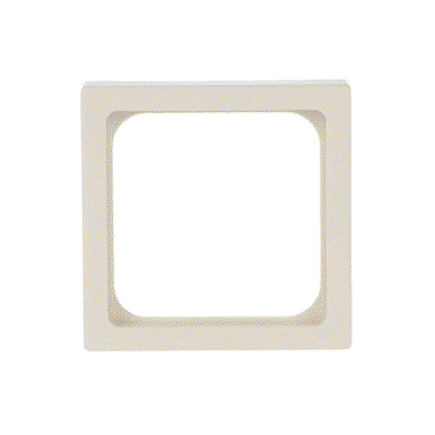 Cover plate 50x50 mm for data connection housing ivory white - Platform 63