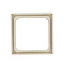 Cover plate 50x50 mm for data connection housing ivory white - Platform 63