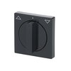 Cover plate with legend Symbol "arrows" for Venetian blind, Turn button anthracite - Platform 63