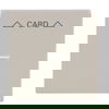 Cover plate with legend Card, Symbol "arrows" for Switch/push button, Hotel card, Hotel card ivory white - Platform 63