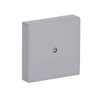 Cover plate telephone connector boxes (VDo) aluminium silver - Platform 63