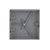 Cover plate telephone connector boxes (VDo) aluminium silver - Platform 63