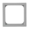 Cover plate 50x50 mm for data connection housing aluminium silver - Platform 63