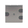 Cover plate telephone connector boxes (VDo) stainless steel - Pure Stainless Steel