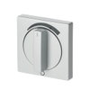 Cover plate with legend Loudspeaker Turn button aluminium silver - Platform 63