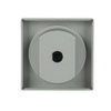 Cover plate with legend Loudspeaker Turn button aluminium silver - Platform 63