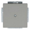 Cover plate for Blind cap 1-gang with Mounting plate grey metallic - Platform 63