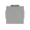 Cover plate for Cable outlet 1-gang with Mounting plate grey metallic - Platform 63