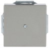 Cover plate for Cable outlet 1-gang with Mounting plate grey metallic - Platform 63