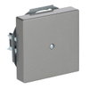 Cover plate for Cable outlet 1-gang with Mounting plate grey metallic - Platform 63