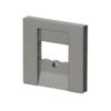 Cover plate TAE, UAE/TAE, USB/VGA/HDMI/loudspeaker/charging 1 gang grey metallic - Platform 63