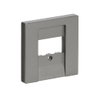 Cover plate TAE, UAE/TAE, USB/VGA/HDMI/loudspeaker/charging 1 gang grey metallic - Platform 63