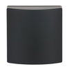 Cover plate 50x50 mm with Hinged Lid for data connection housing black matt - Platform 63