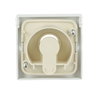 Cover plate with legend Symbol "arrows" or "0 - 1" for Venetian blind, Key studio white matt - Platform 63