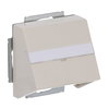 Cover plate with labelling field For data connection housing ivory white - Platform 63