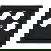 Cover plate SAT 4 gang anthracite - Platform 63