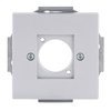 Cover plate XLR 1 gang aluminium silver - Platform 63