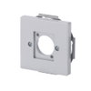 Cover plate XLR 1 gang aluminium silver - Platform 63