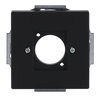 Cover plate XLR 1 gang black matt - Platform 63