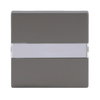 Rocker with labelling field for Switch/push button, Single rocker stainless steel - Pure Stainless Steel
