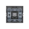 Rocker with labelling field for Switch/push button, Single rocker grey metallic - Platform 63