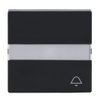 Rocker with labelling field and legend Symbol "bell" for Switch/push button, Single rocker anthracite - Platform 63