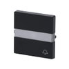Rocker with labelling field and legend Symbol "bell" for Switch/push button, Single rocker anthracite - Platform 63