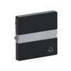Rocker with labelling field and legend Symbol "bell" for Switch/push button, Single rocker anthracite - Platform 63