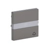Rocker with labelling field and legend Symbol "bell" for Switch/push button, Single rocker stainless steel - Pure Stainless Steel