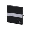 Rocker with labelling field and legend Symbol "bell" for Switch/push button, Single rocker black matt - Platform 63