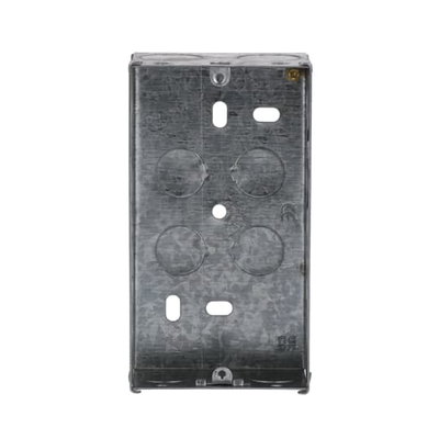 Mounting Box Shaver socket outlet 1 gang grey