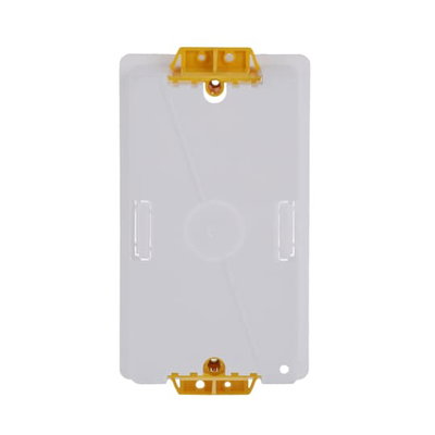 Mounting Box Shaver socket outlet 1 gang white