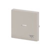 Rocker with legend Symbol "light" with Small Transparent Calotte for Switch/push button, Single rocker ivory white - Platform 63