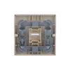 Rocker with legend Symbol "light" with Small Transparent Calotte for Switch/push button, Single rocker ivory white - Platform 63