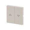 Rocker with legend Symbol "arrows" for Venetian blind, Two-part rocker ivory white - Platform 63