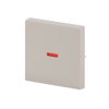 Rocker with Small Red Calotte for Switch/push button, Single rocker ivory white - Platform 63