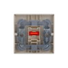 Rocker with Small Red Calotte for Switch/push button, Single rocker ivory white - Platform 63