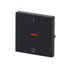 Rocker Characters 0 and 1 with Small Red Calotte for Switch/push button, Single rocker anthracite - Platform 63