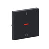 Rocker Characters 0 and 1 with Small Red Calotte for Switch/push button, Single rocker anthracite - Platform 63